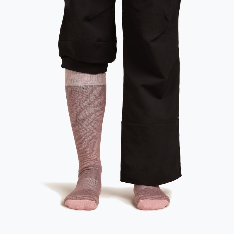 Шкарпетки гірськолижні жіночі Icebreaker Merino Ski+ Light OTC Mountain Contour summit/blush/hydro 3