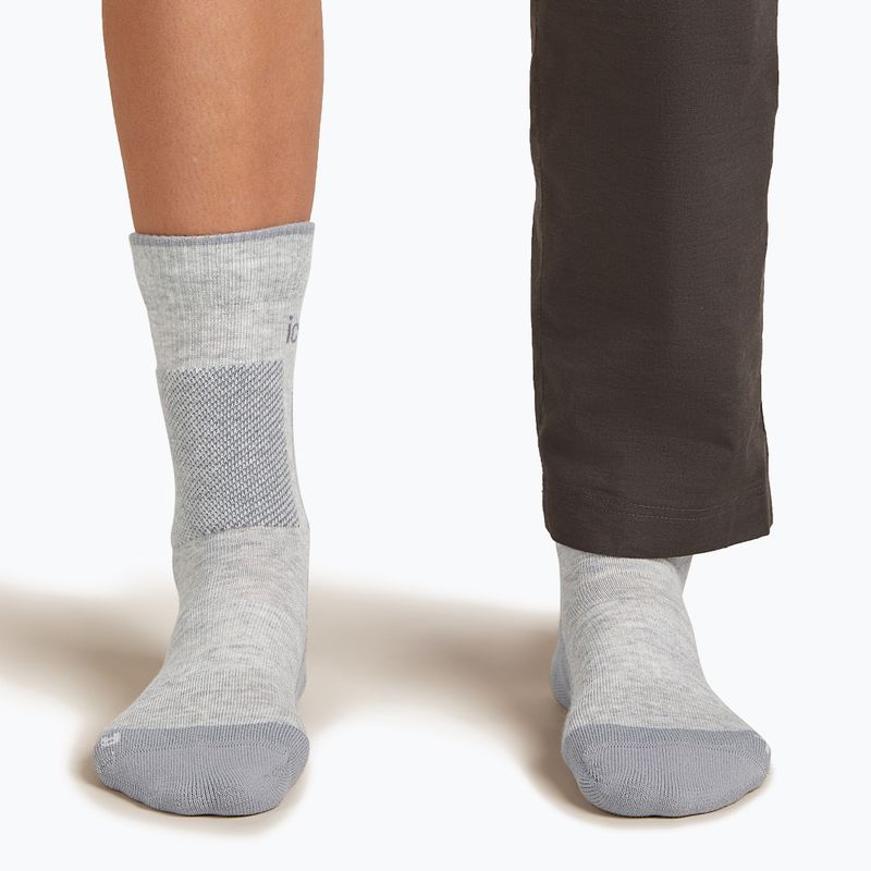 Шкарпетки жіночі icebreaker Merino Hike+ Medium Crew blizzard heather/alloy 4