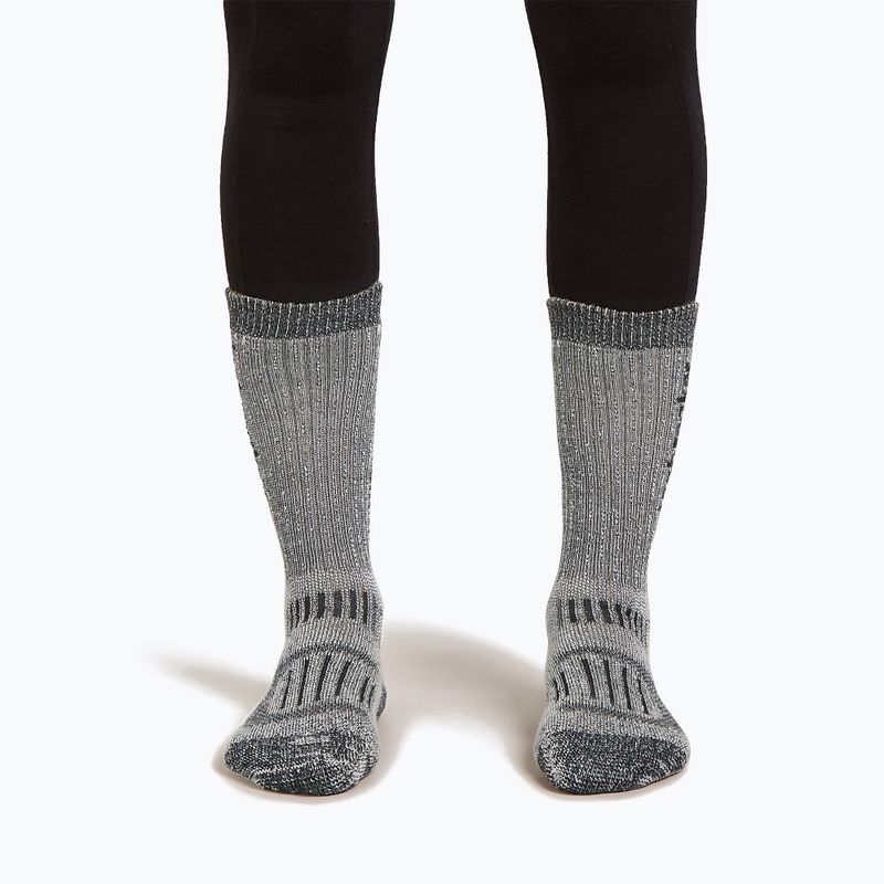 Шкарпетки жіночі Icebreaker Merino Hike+ Mountaineer Mid Calf jet heather/black 3