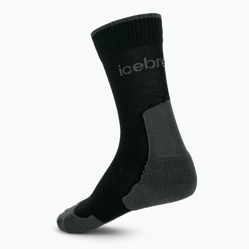 Шкарпетки чоловічі icebreaker Merino Hike+ Light Crew 2 пари black/obsidian 2
