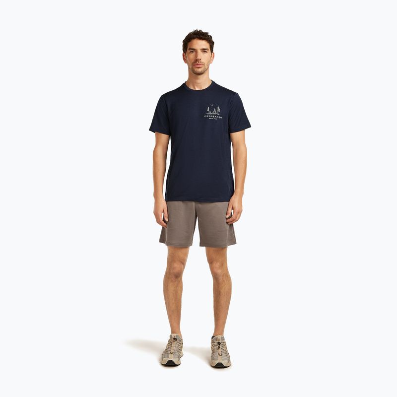 Футболка чоловіча icebreaker Merino 150 Tech Lite Peaceful Pass Tee midnight navy 2
