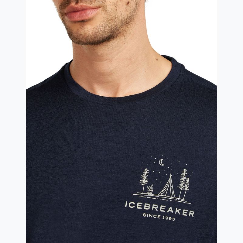 Футболка чоловіча icebreaker Merino 150 Tech Lite Peaceful Pass Tee midnight navy 5