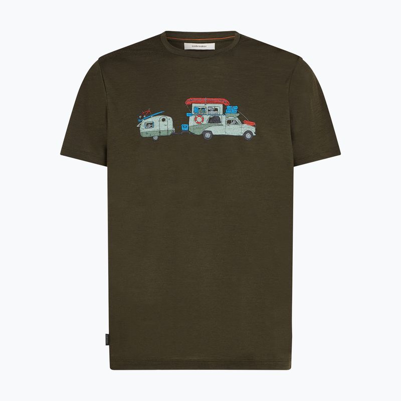 Футболка чоловіча icebreaker Merino 150 Tech Lite Transportage Tee dark loden 7