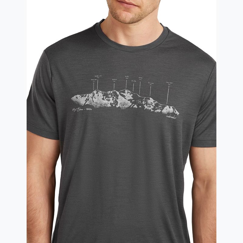 Футболка чоловіча icebreaker Merino 150 Tech Lite The Peaks obsigian 5