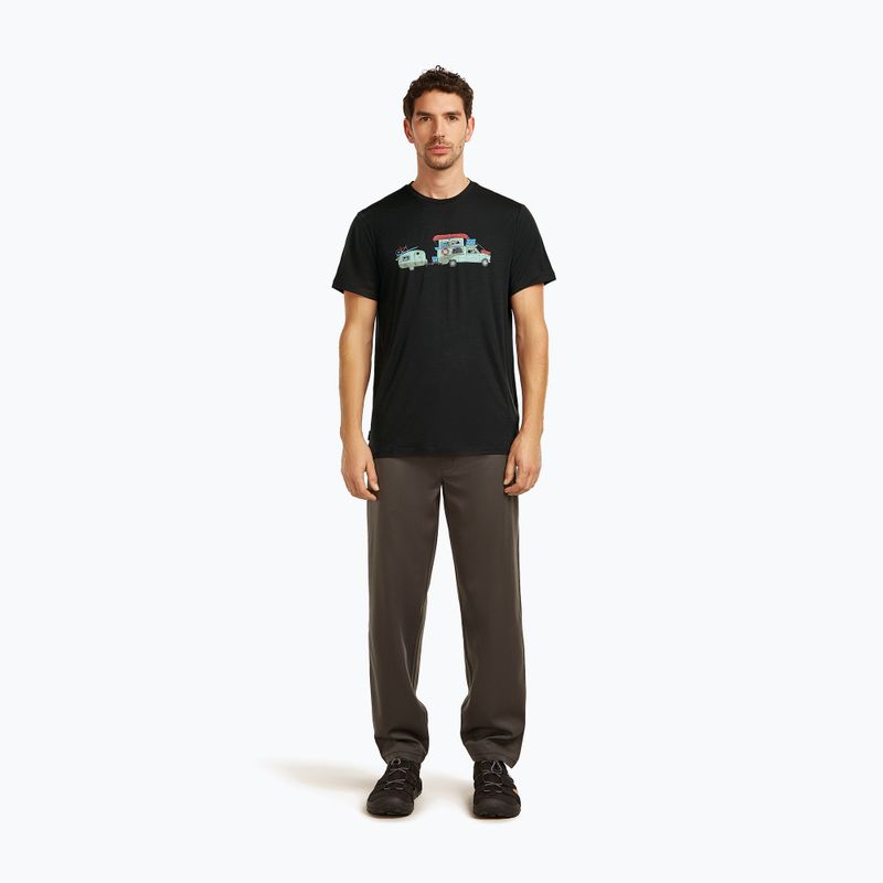 Футболка чоловіча icebreaker Merino 150 Tech Lite Transportage Tee black 2