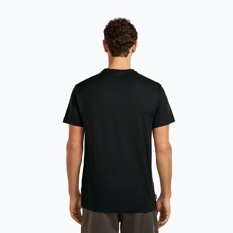 Футболка чоловіча icebreaker Merino 150 Tech Lite Transportage Tee black 3