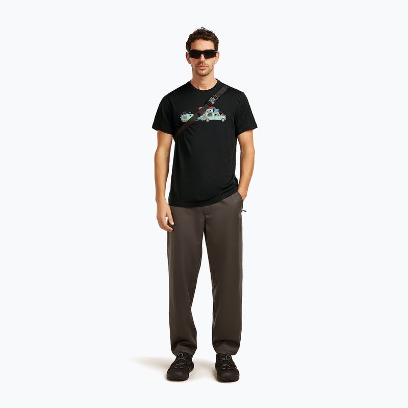 Футболка чоловіча icebreaker Merino 150 Tech Lite Transportage Tee black 4
