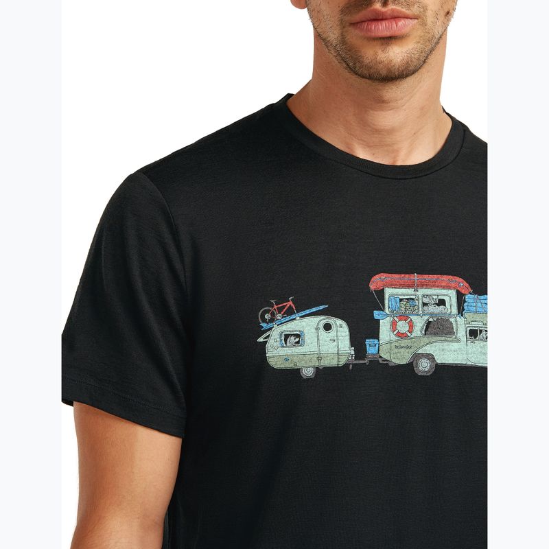Футболка чоловіча icebreaker Merino 150 Tech Lite Transportage Tee black 5