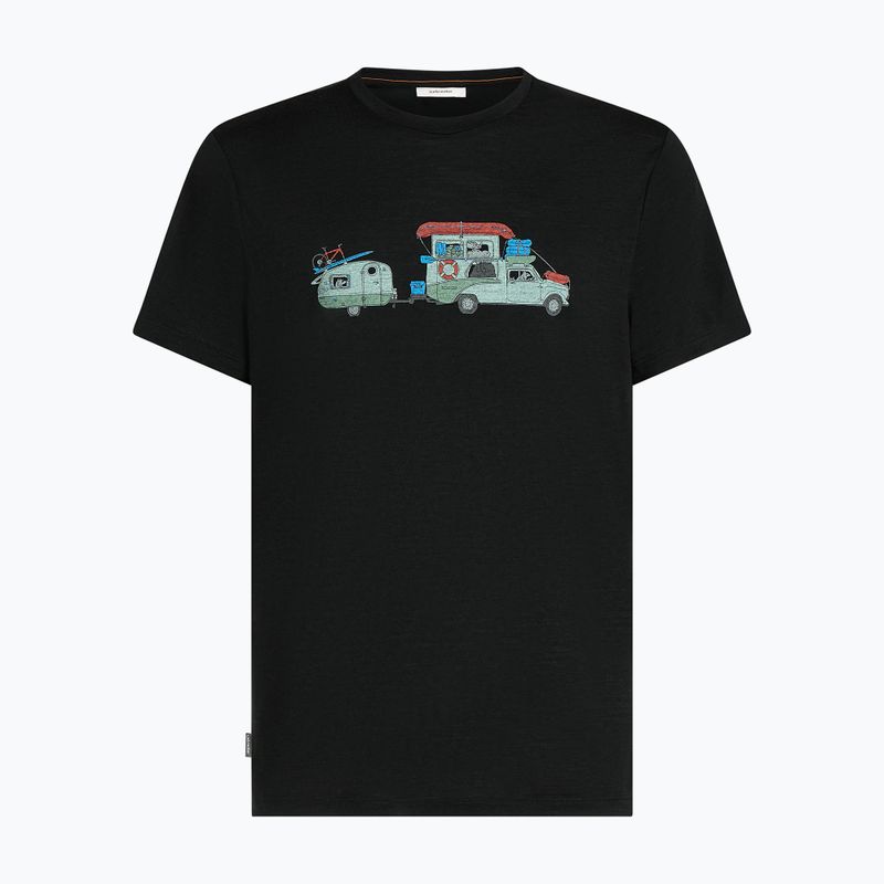 Футболка чоловіча icebreaker Merino 150 Tech Lite Transportage Tee black 7