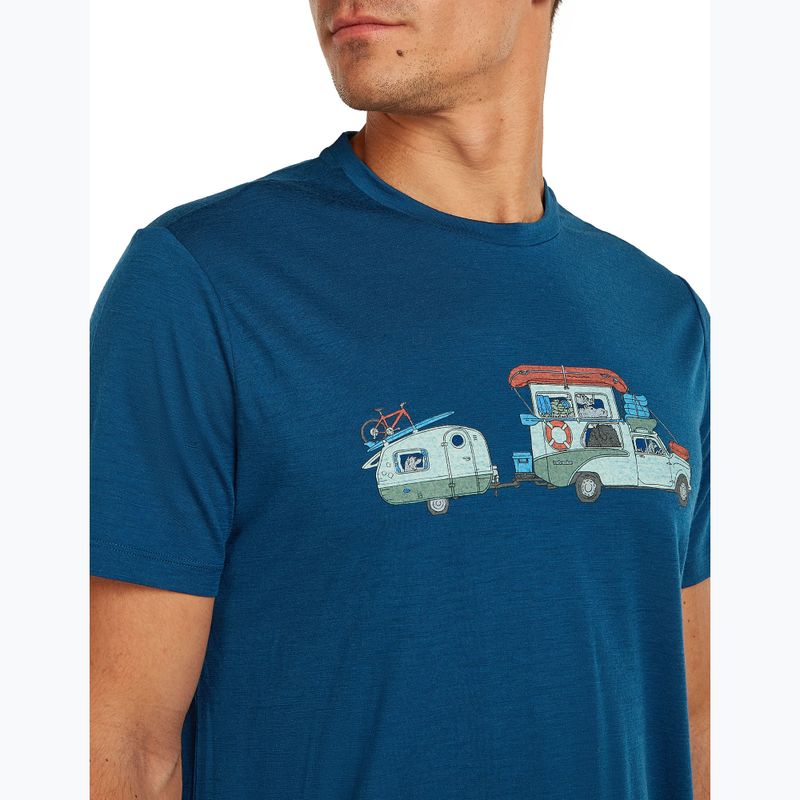 Футболка чоловіча icebreaker Merino 150 Tech Lite Transportage Tee atlantis 5