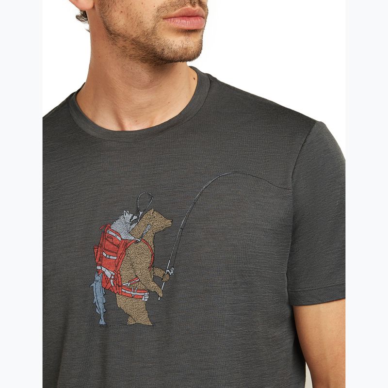 Футболка чоловіча icebreaker Merino 150 Tech Lite Bear Catch Tee obsidian 6