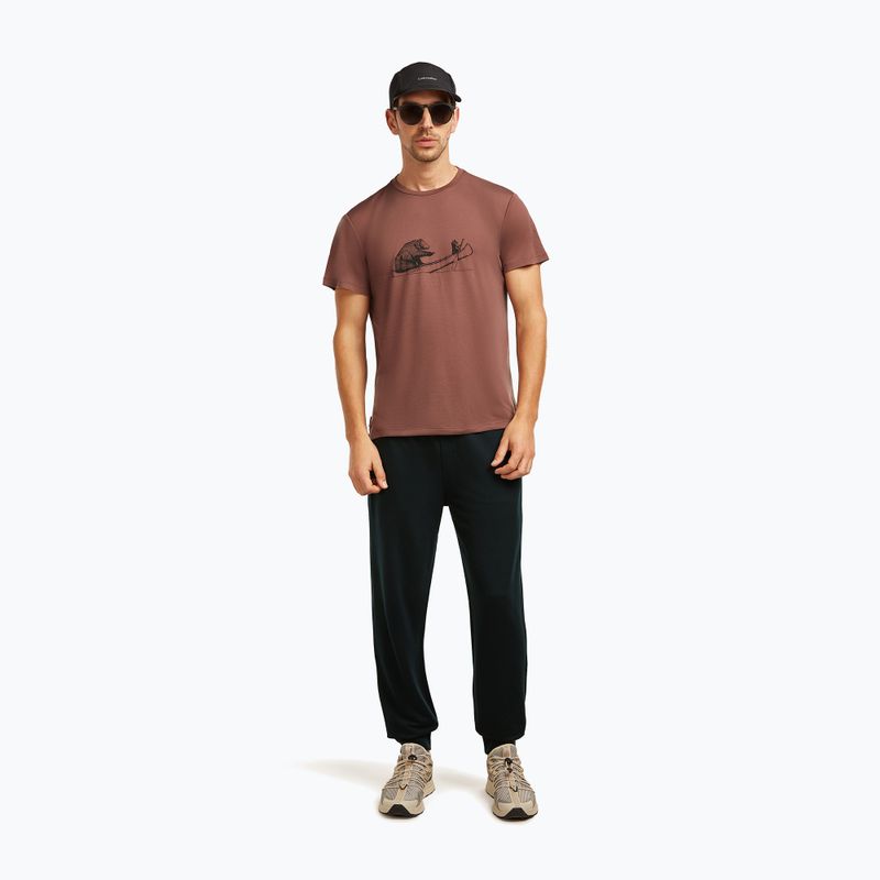 Футболка чоловіча icebreaker Merino Core Canoe Companions carob 4