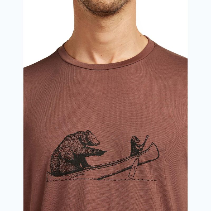 Футболка чоловіча icebreaker Merino Core Canoe Companions carob 5