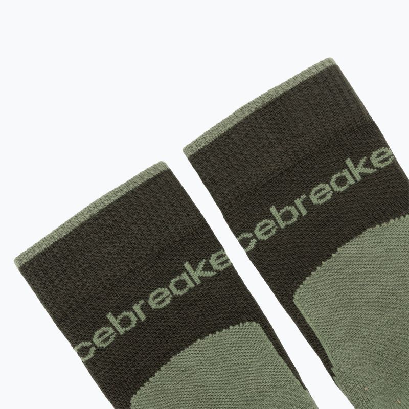 Шкарпетки чоловічі icebreaker Merino Hike+ Light Crew dark loden/lichen 3