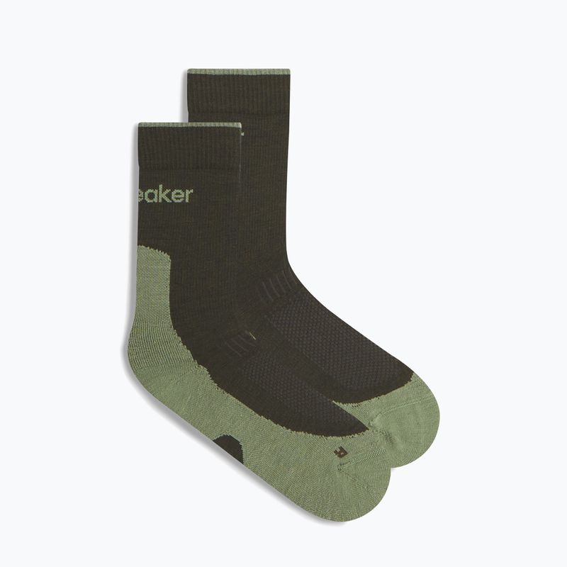 Шкарпетки чоловічі icebreaker Merino Hike+ Light Crew dark loden/lichen 2