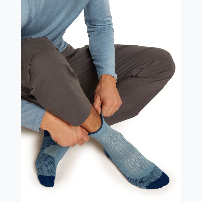 Шкарпетки чоловічі Icebreaker Merino Hike+ Ultralight Quarter flint blue/atlantis 4