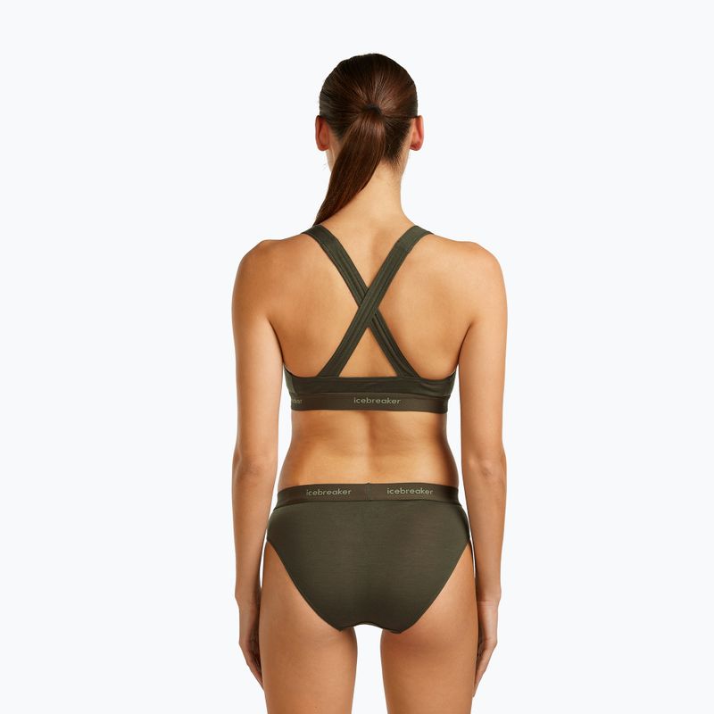 Бюстгальтер термічний icebreaker Merino 125 Cool-Lite Sprite Racerback dark loden 3