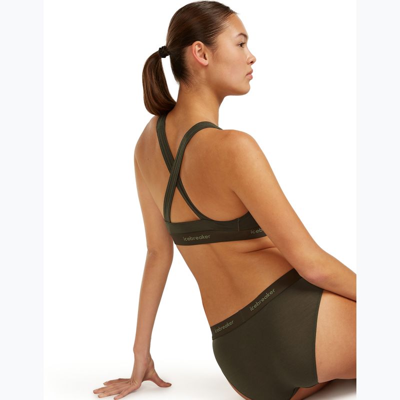 Бюстгальтер термічний icebreaker Merino 125 Cool-Lite Sprite Racerback dark loden 6