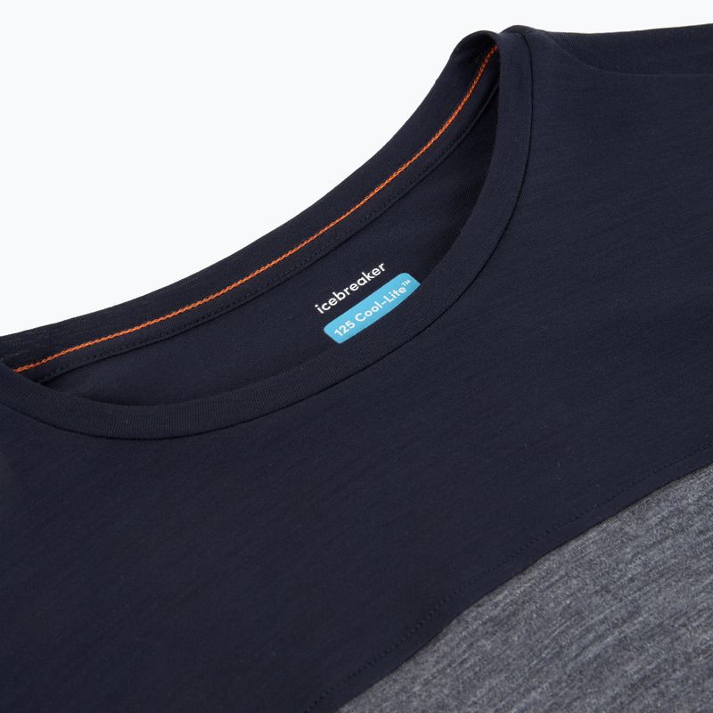 Лонгслів жіночий icebreaker Merino 125 Cool-Lite Sphere Tee CB midnnavy hthr/midnnavy/cb 4