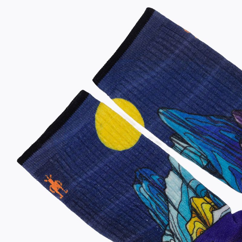 Шкарпетки Smartwool Hike Mountain Lake Print Crew deep navy 3