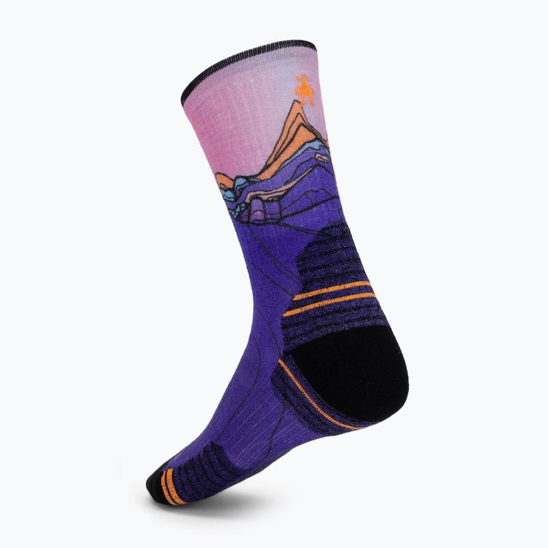 Шкарпетки жіночі Smartwool Hike Mountain Sunrise Print Crew deep navy 2