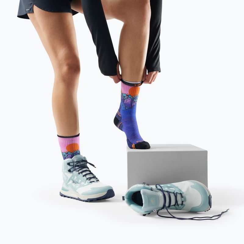 Шкарпетки жіночі Smartwool Hike Mountain Sunrise Print Crew deep navy 2