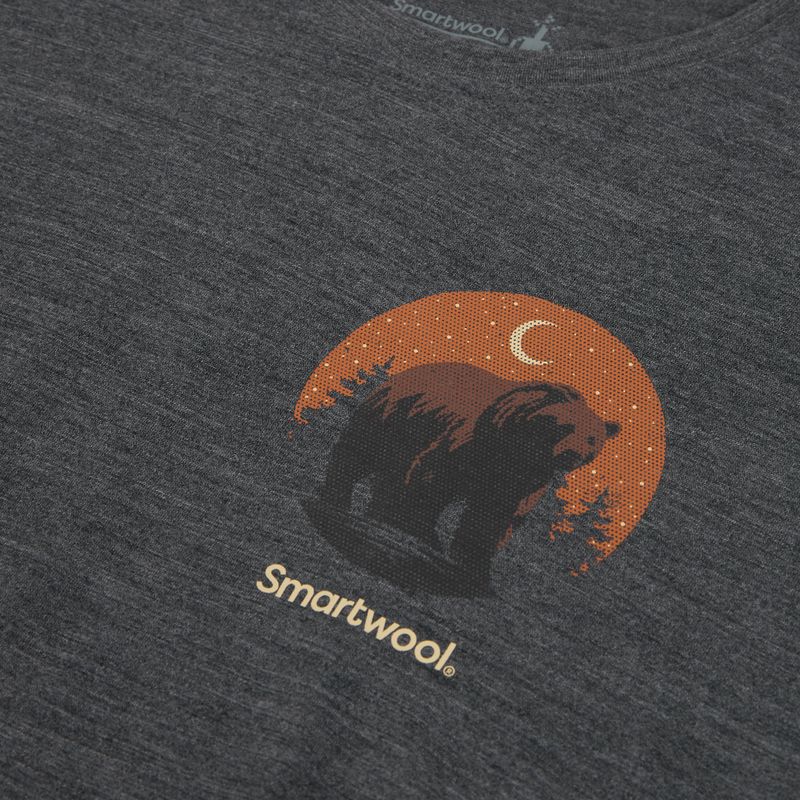 Футболка чоловіча Smartwool Lunar Bear Active SS Graphic Tee charcoal heather 3
