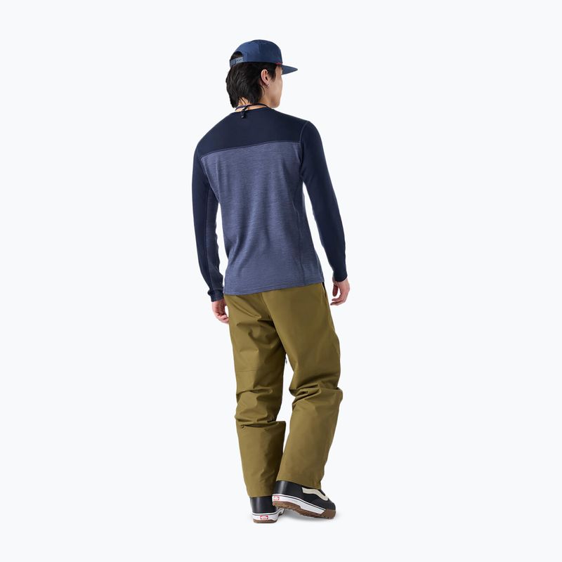 Кофта термоактивна чоловіча Smartwool Classic Thermal Merino Base Layer Colorblock Crew Boxed deep navy/nightfall 2