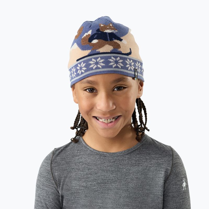 Шапка зимова дитяча Smartwool Reversible Art Beanie nightfall blue 2