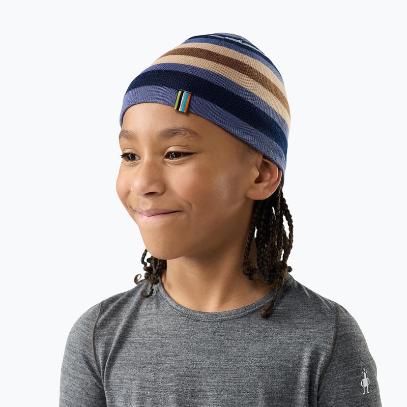 Шапка зимова дитяча Smartwool Reversible Art Beanie nightfall blue 3