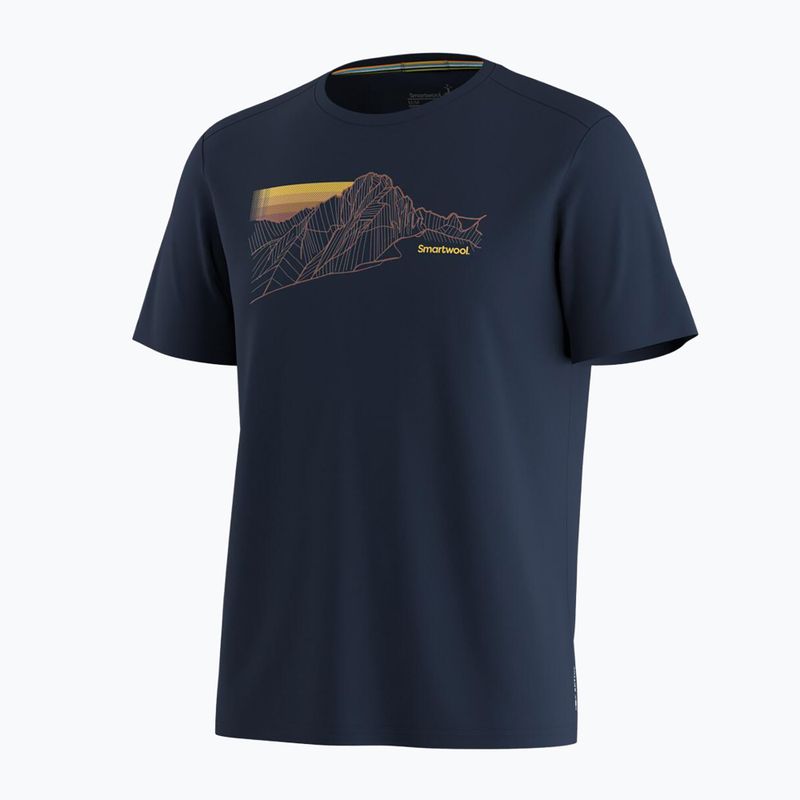 Футболка чоловіча Smartwool Alpine Trace Active Graphic Tee SS deep navy 3