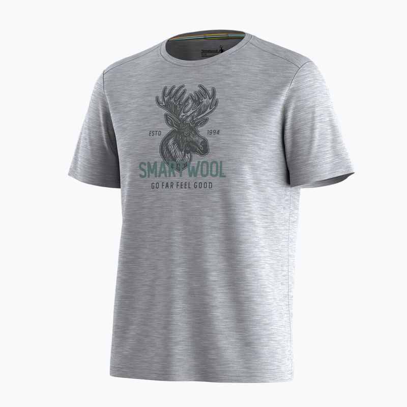 Футболка чоловіча Smartwool Moose Mode Active Graphic Tee SS light gray heather 3