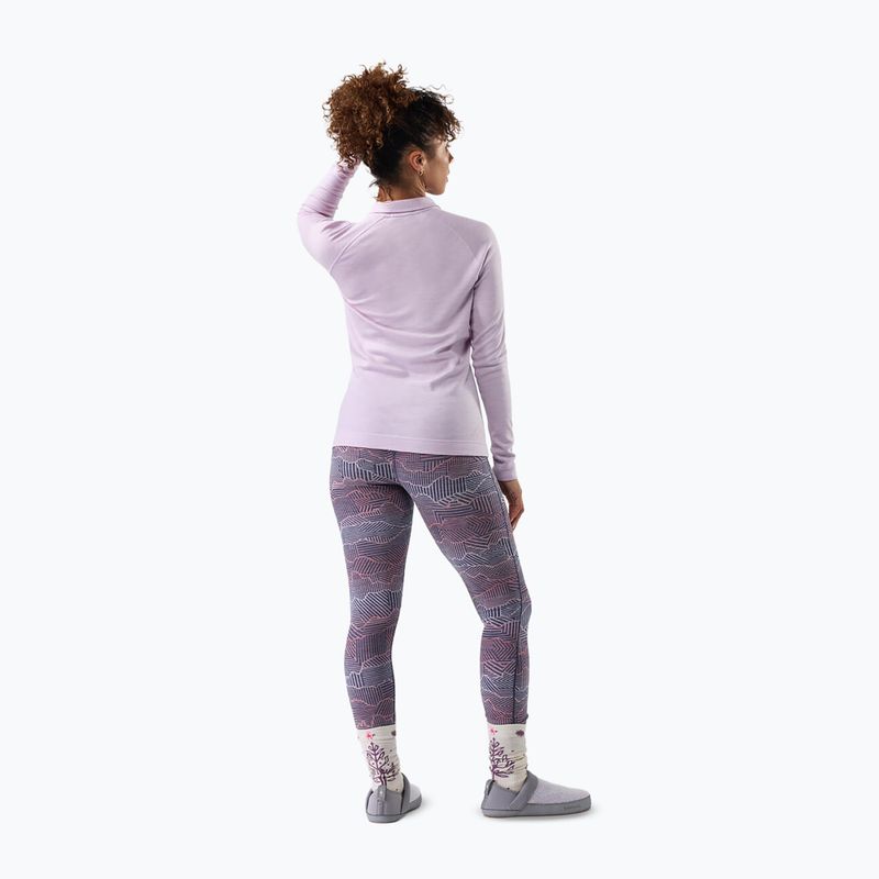 Кофта термоактивна жіноча Smartwool Classic Thermal Merino Base Layer 1/4 Zip Boxed lavender sky heather 2