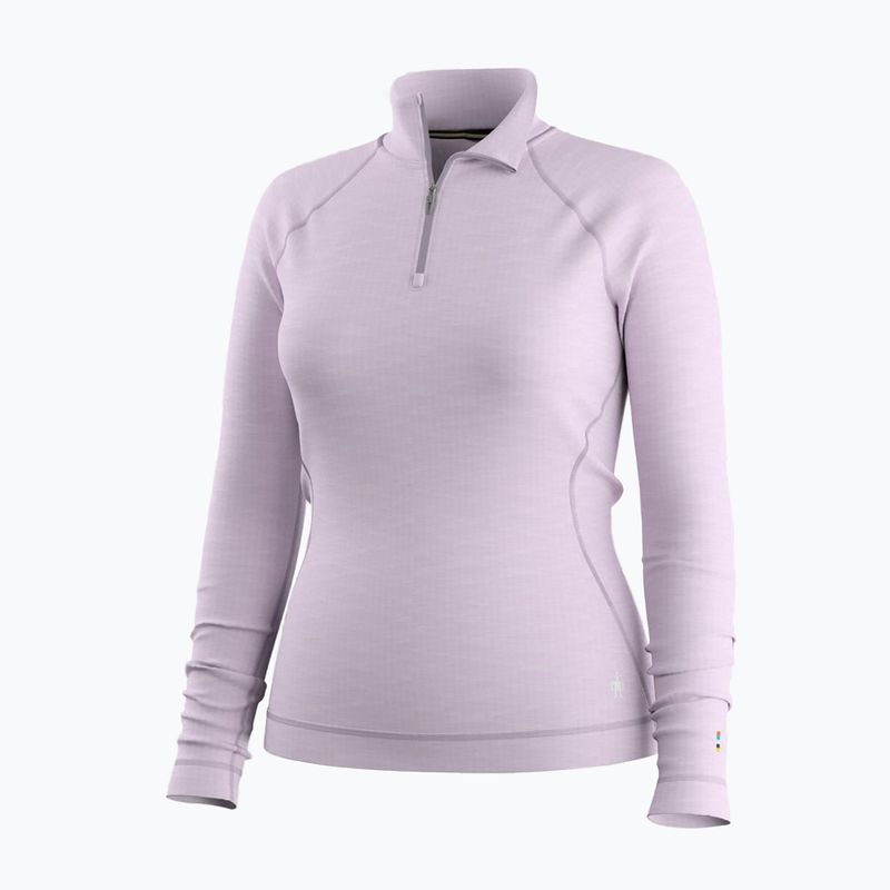 Кофта термоактивна жіноча Smartwool Classic Thermal Merino Base Layer 1/4 Zip Boxed lavender sky heather 3