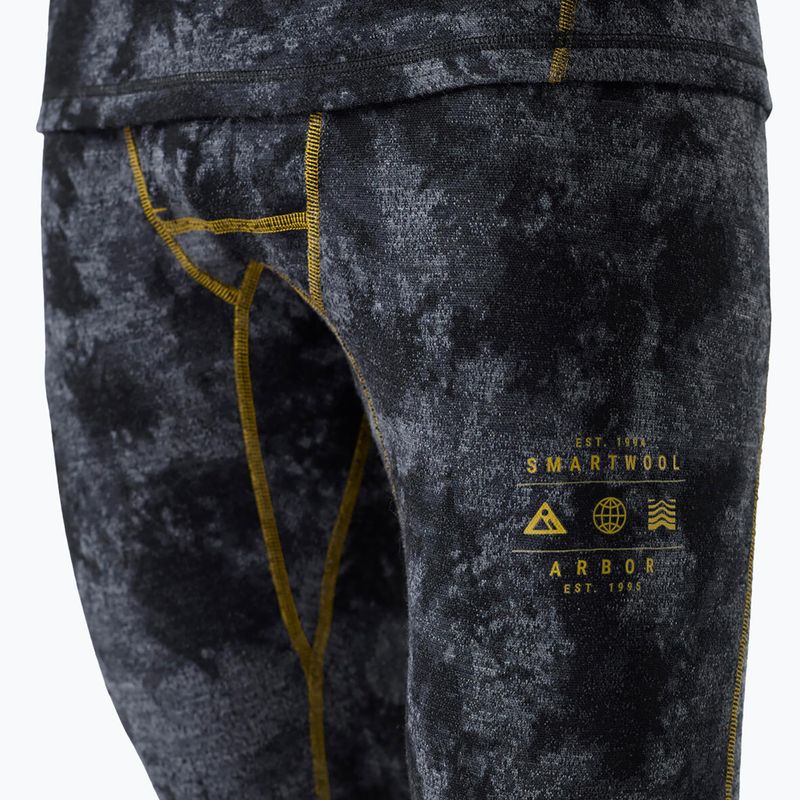 Штани термоактивні чоловічі Smartwool Classic Thermal Merino Base Layer 3/4 Bottom Boxed black tie dye/hny gold 3