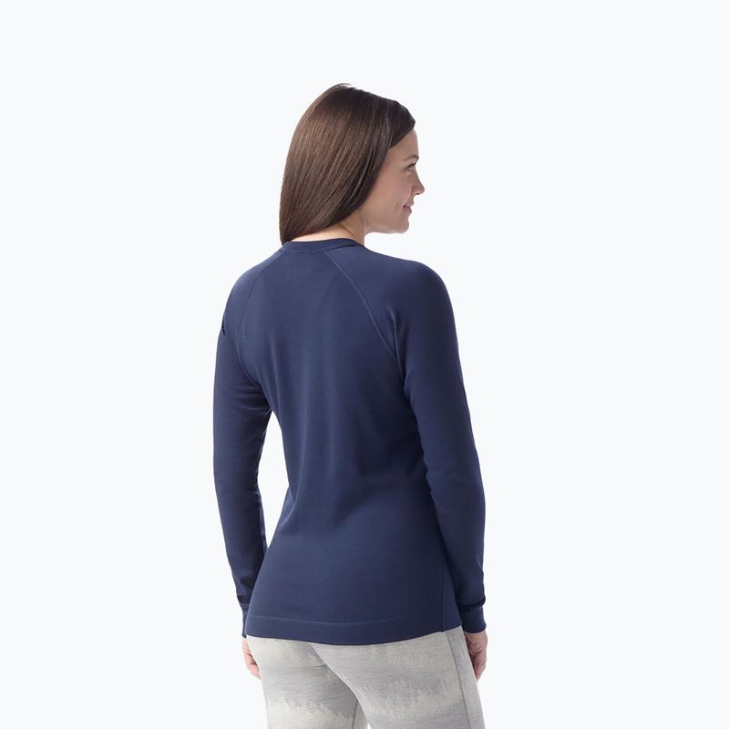 Кофта термоактивна жіноча Smartwool Merino 250 Baselayer Crew Boxed deep navy 2
