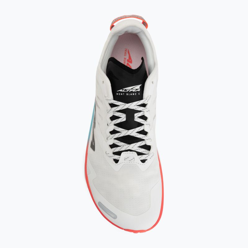 Кросівки для бігу чоловічі Altra Mont Blanc Carbon white/black/firey coral 5