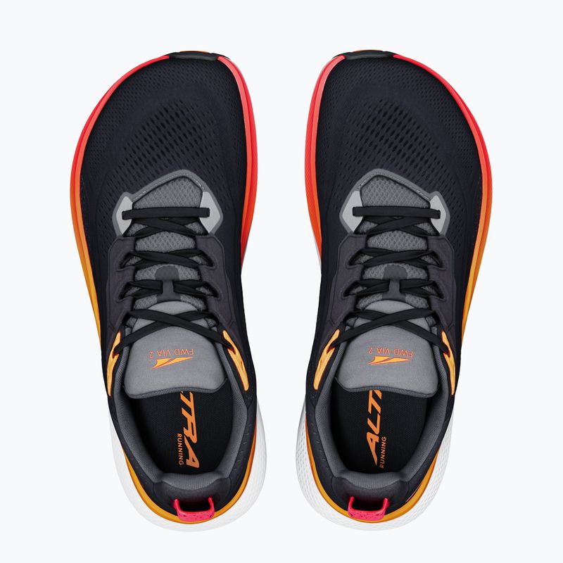 Кросівки для бігу чоловічі Altra FWD Via 2 black/orange pop/coral 3