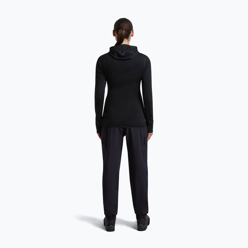 Кофта трекінгова жіноча Icebreaker Merino 200 Realfleece Descender Half Zip Hoodie black 5