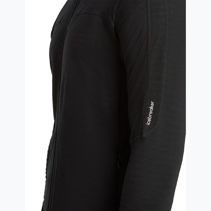 Кофта трекінгова чоловіча Icebreaker Merino 300 Realfleece Descender Zip Hoodie black 8