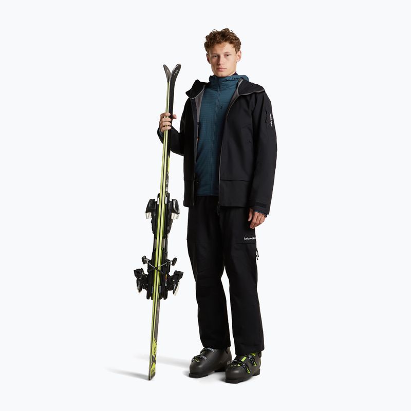 Кофта трекінгова чоловіча Icebreaker Merino 300 Realfleece Descender Zip Hoodie abyss 2