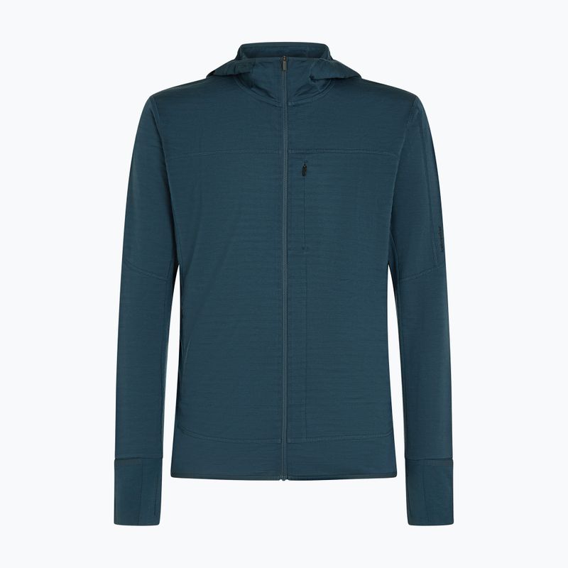 Кофта трекінгова чоловіча Icebreaker Merino 300 Realfleece Descender Zip Hoodie abyss 10