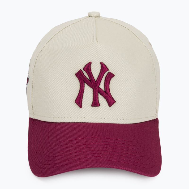 Бейсболка New Era WS Patch Eframe New York Yankees світло-бежева 2