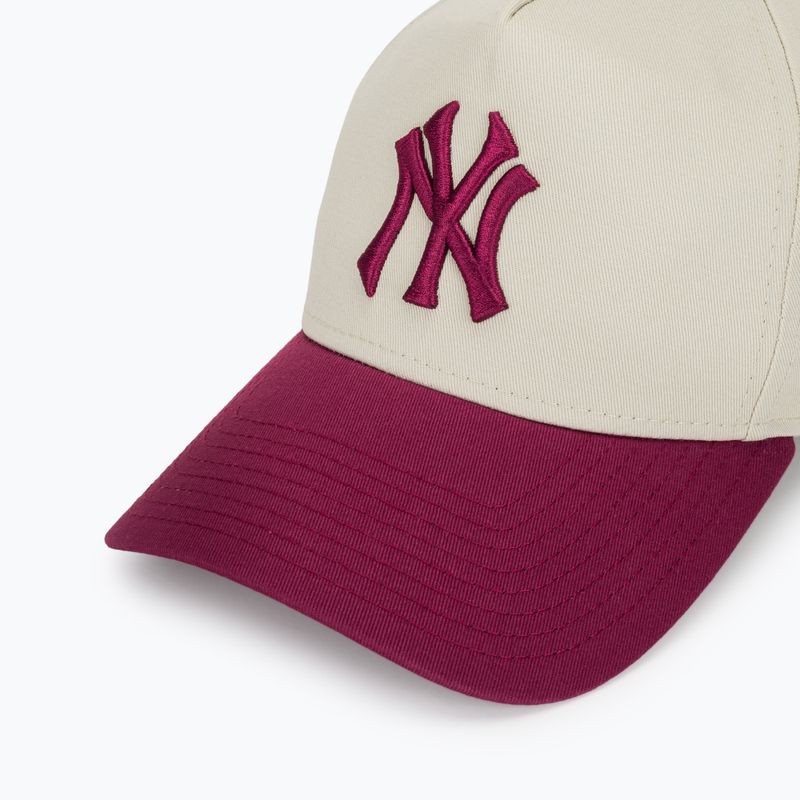 Бейсболка New Era WS Patch Eframe New York Yankees світло-бежева 3