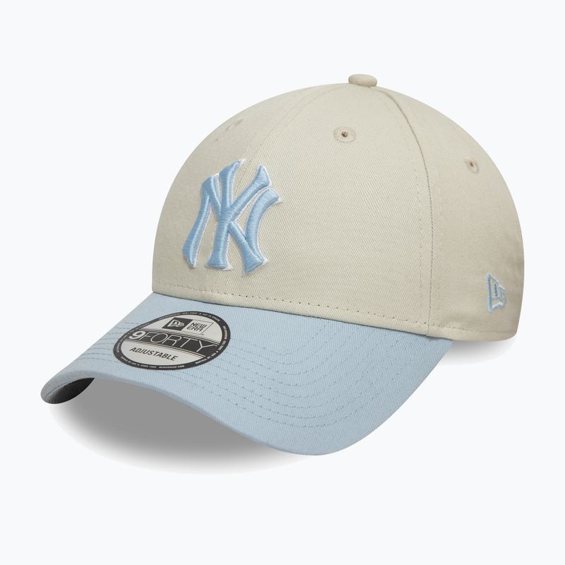 Бейсболка New Era WS Patch 9Forty New York Yankees світло-бежева 3
