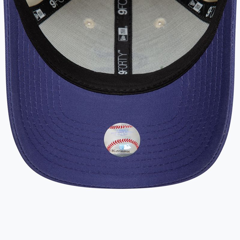 Бейсболка New Era WS Patch 9Forty Chicago White Sox світло-бежева 6