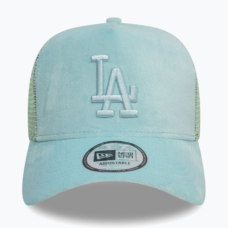 Кепка New Era Velour Trucker Los Angeles Dodgers green pstl 3