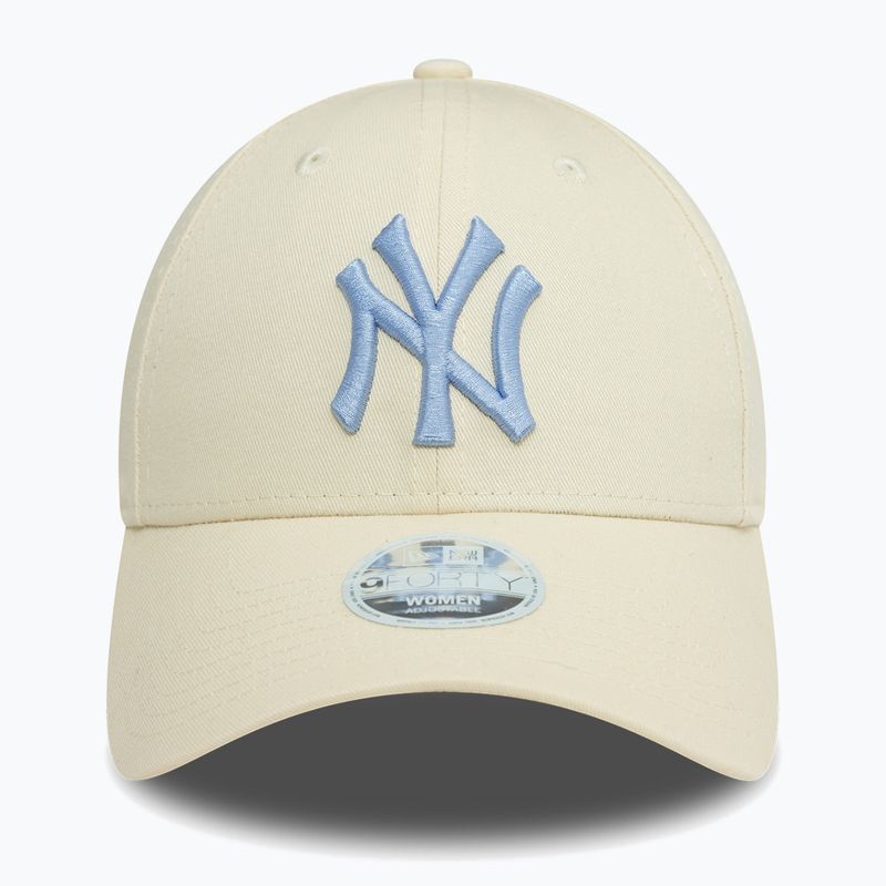 Бейсболка New Era League Essential 9Forty New York Yankees світло-бежева 2