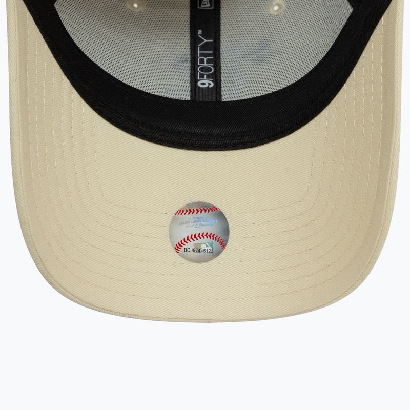 Кепка New Era Icon 9Forty Los Angeles Dodgers light beige 5