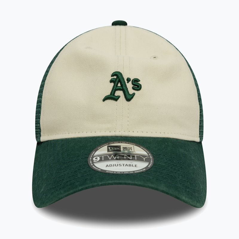 Кепка New Era 9Twenty Trucker Oakland Athletics light beige 3